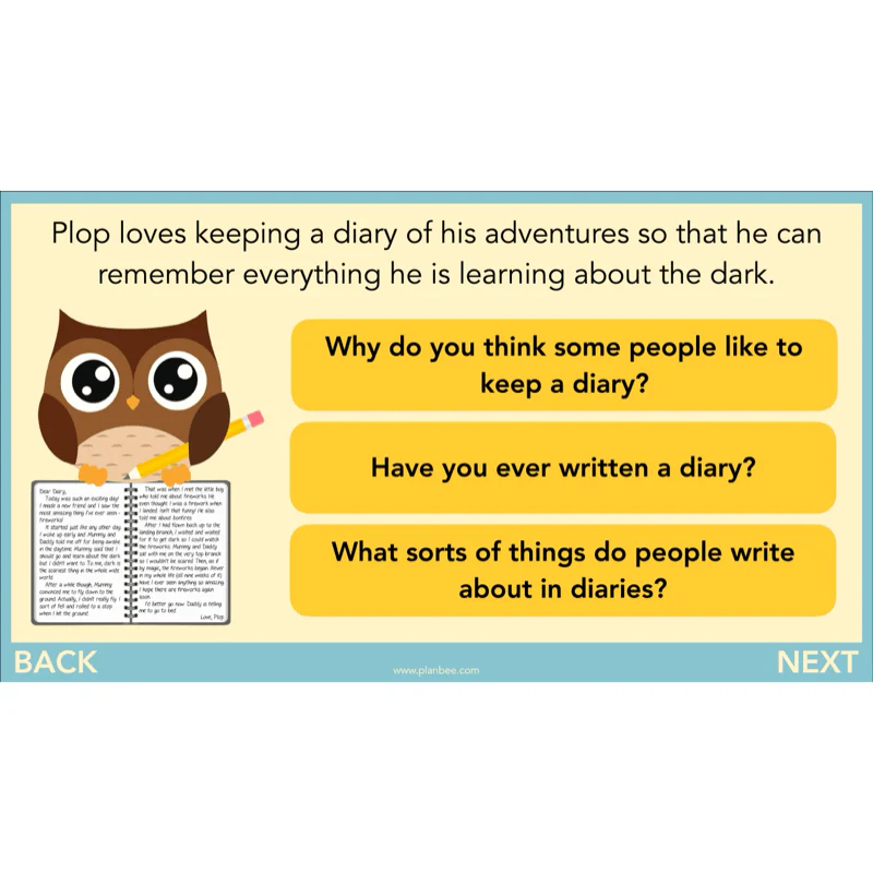 FREE Mini-scheme: The Owl Who was Afraid of the Dark: Diary Entries - Image 3