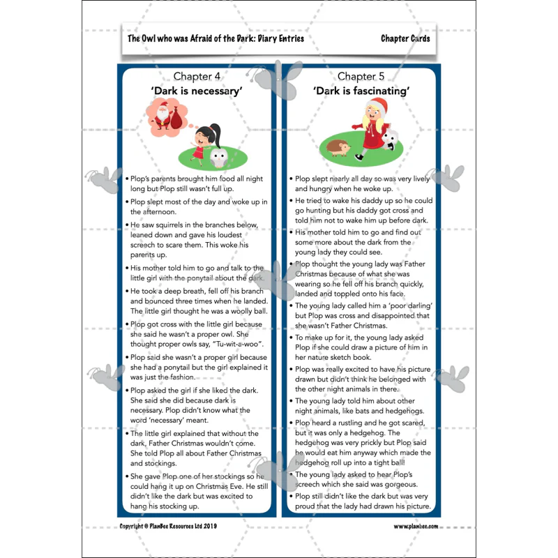 FREE Mini-scheme: The Owl Who was Afraid of the Dark: Diary Entries - Image 36