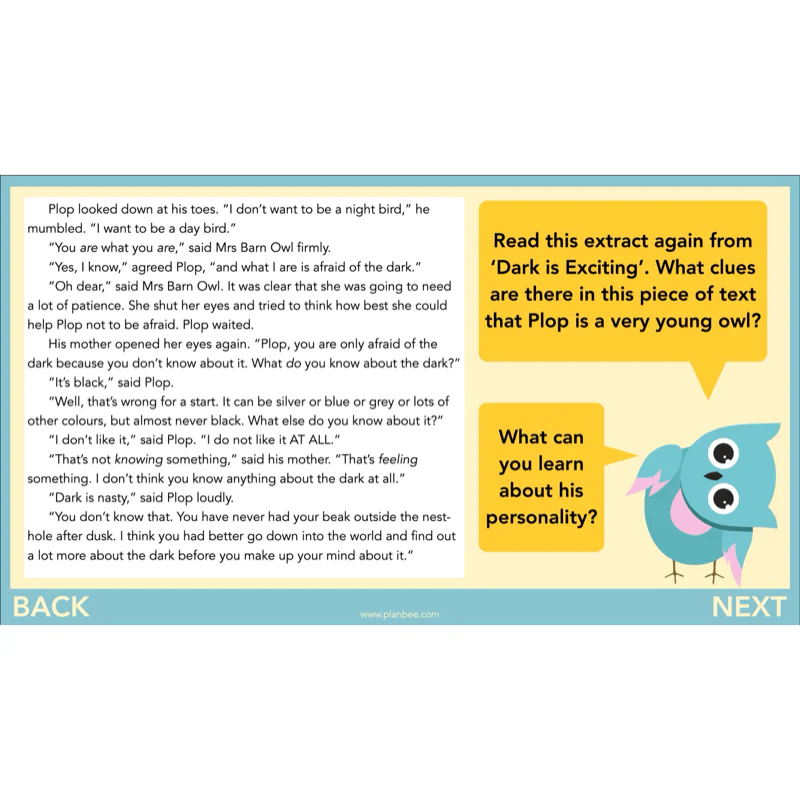 The Owl who was Afraid of the Dark: Reading Comprehension - Image 25