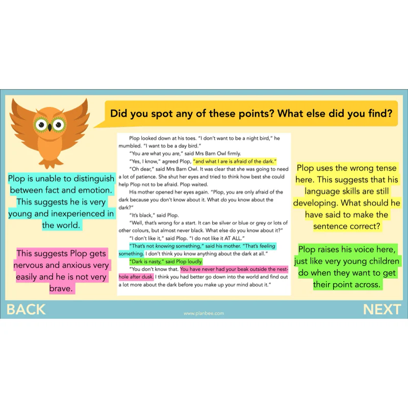 The Owl who was Afraid of the Dark: Reading Comprehension - Image 26