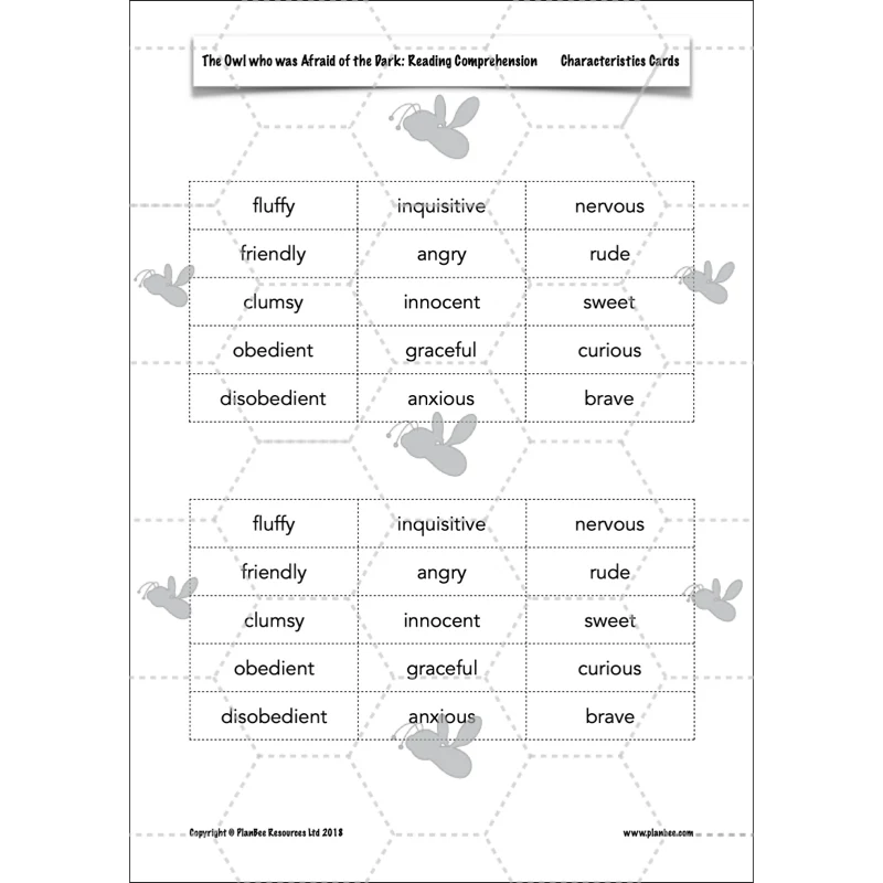 The Owl who was Afraid of the Dark: Reading Comprehension - Image 28