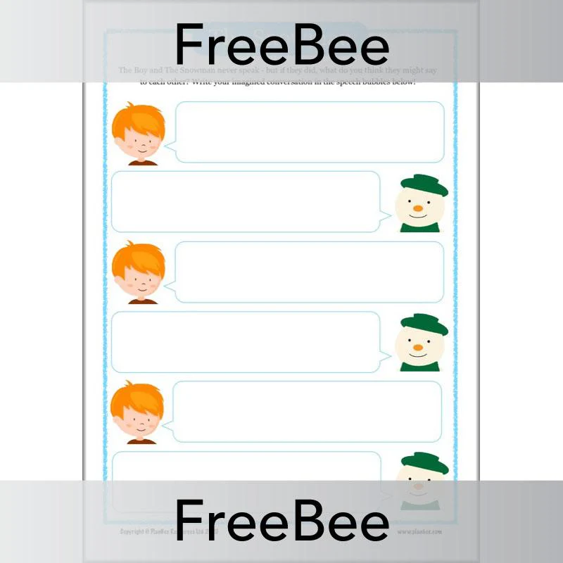 The Snowman Activity Sheets