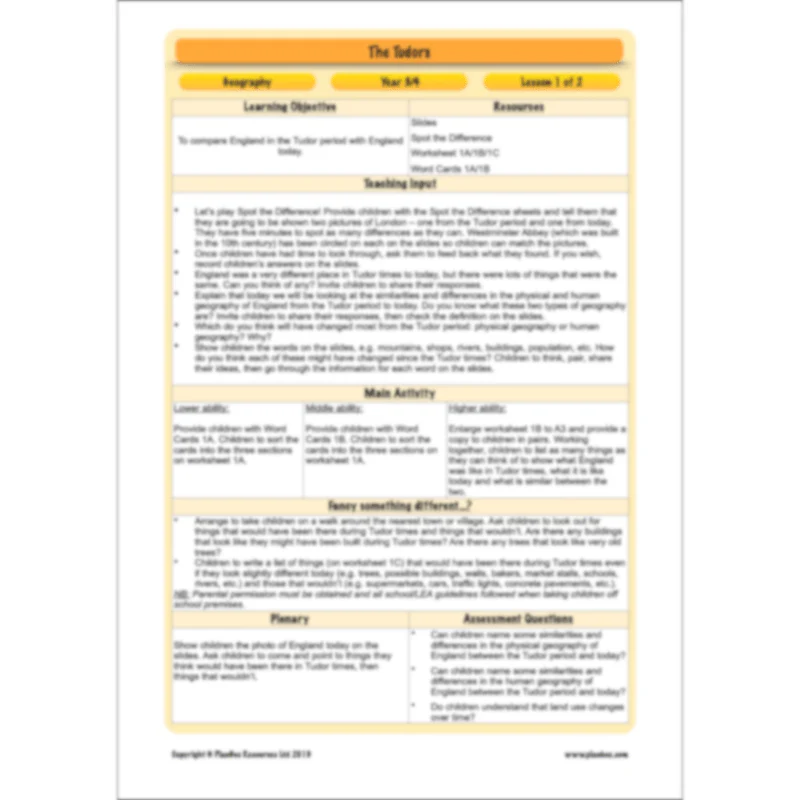 The Tudors Topic Enrichment Pack - Image 26