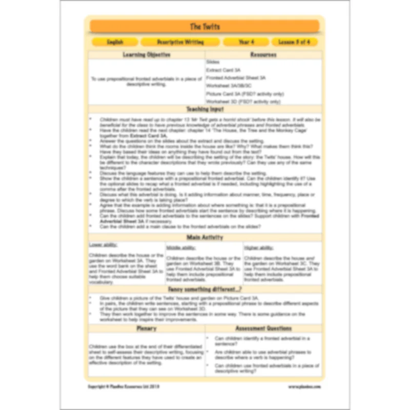 The Twits: Descriptive Writing - Image 40