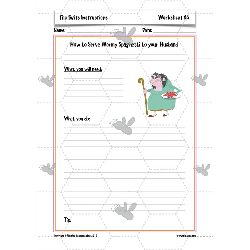 FREE Mini-scheme: The Twits: Instructions - Image 11