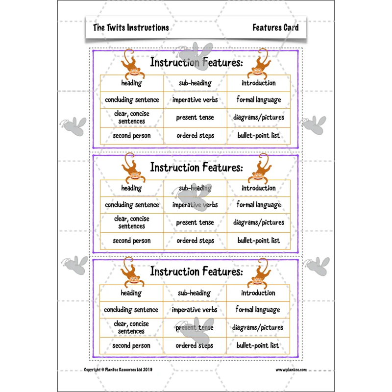 FREE Mini-scheme: The Twits: Instructions - Image 18