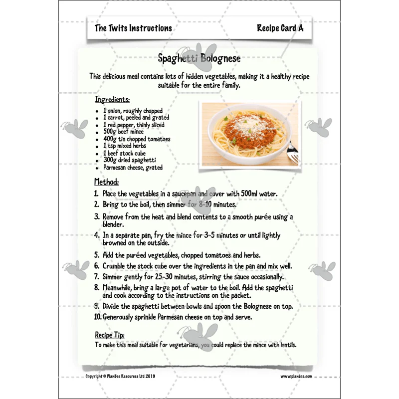 FREE Mini-scheme: The Twits: Instructions - Image 19