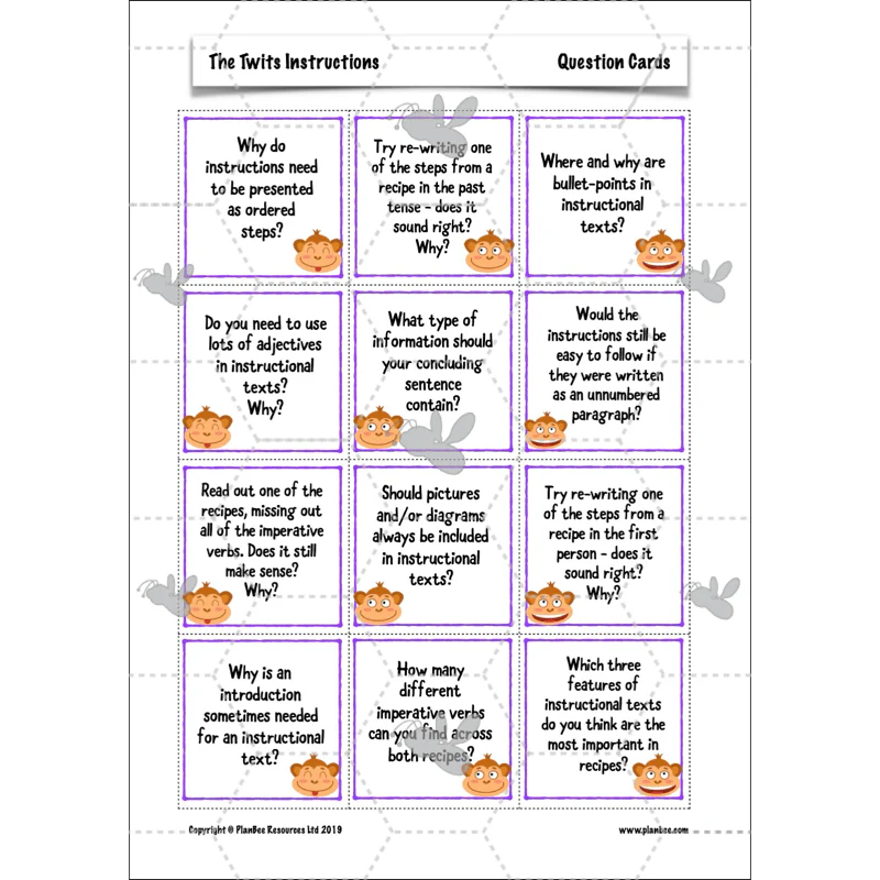 FREE Mini-scheme: The Twits: Instructions - Image 20