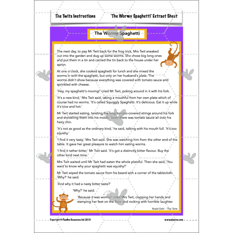 FREE Mini-scheme: The Twits: Instructions - Image 27