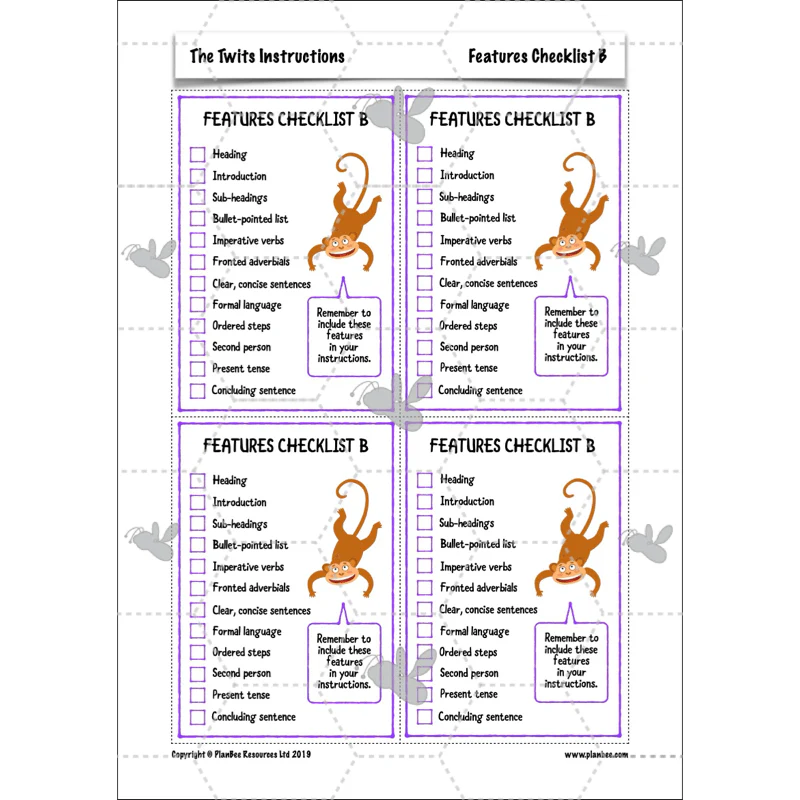 FREE Mini-scheme: The Twits: Instructions - Image 34