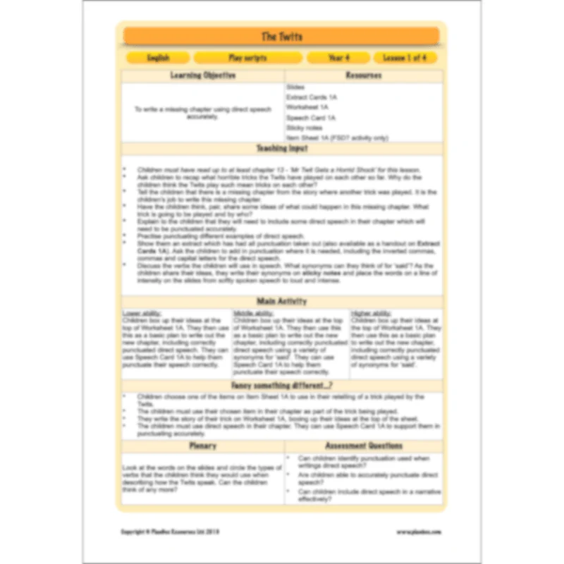 The Twits: Playscripts - Image 24