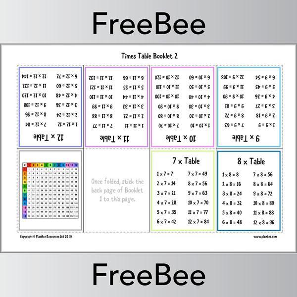 Times Table Booklet - Image 2