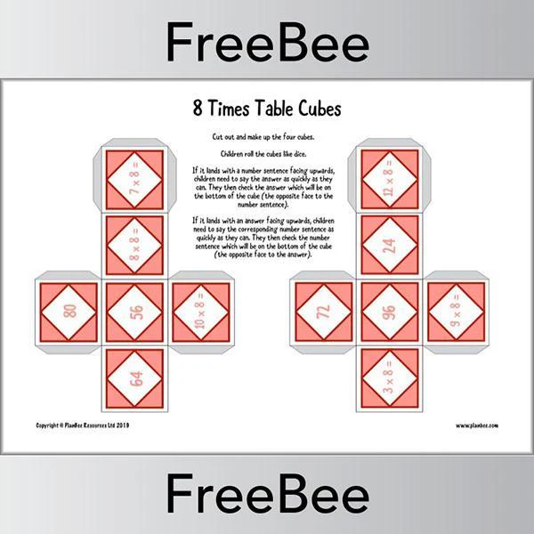 Times Table Cubes - Image 5