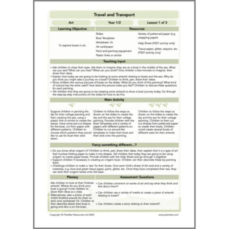 Travel and Transport Topic Enrichment Pack - Image 22