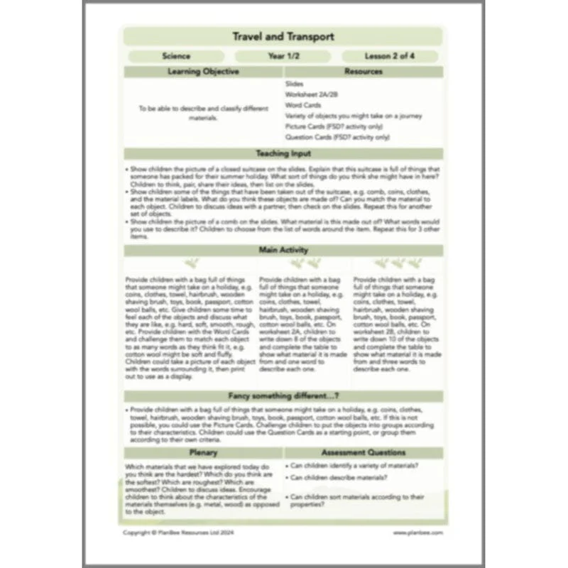 Travel and Transport Topic Enrichment Pack - Image 39