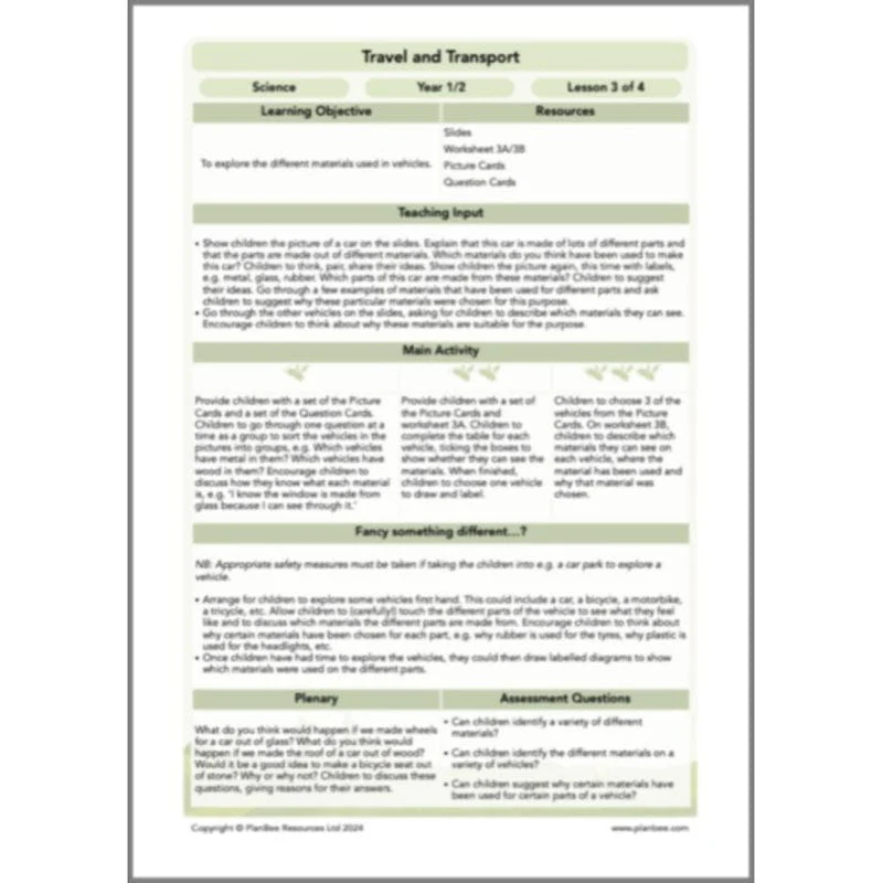 Travel and Transport Topic Enrichment Pack - Image 47