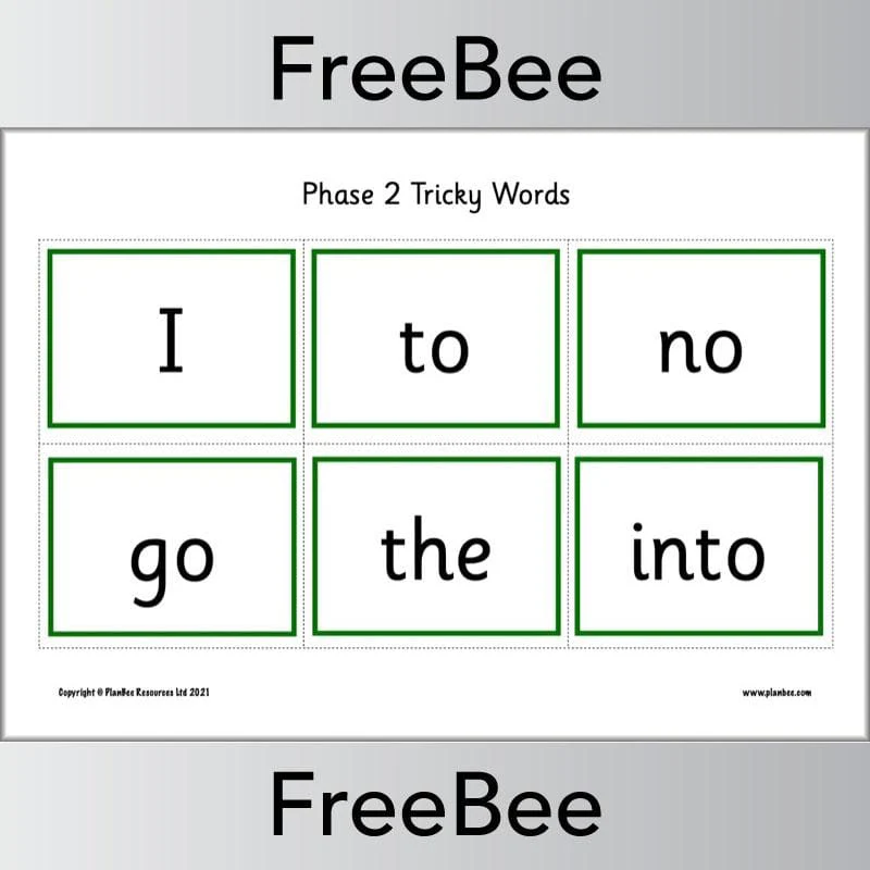 Tricky Words Flash Cards Pack