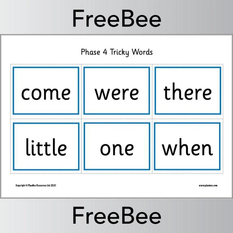 Tricky Words Flash Cards Pack - Image 5