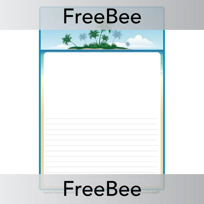 Tropical Island Writing Frame - Image 3