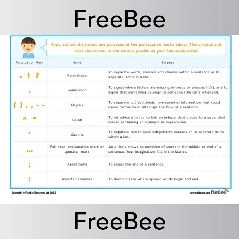 UKS2 Punctuation Activities