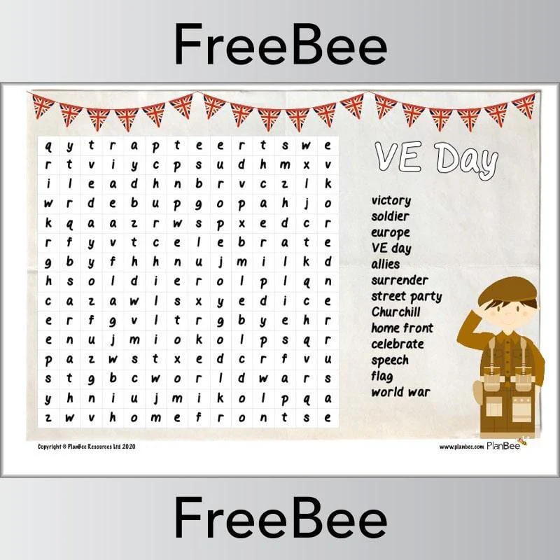 VE Day Printables Freebee Pack