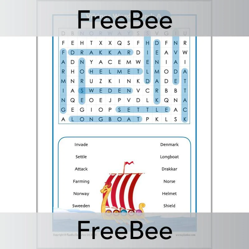 Viking Raids KS2 Word Search - Image 4