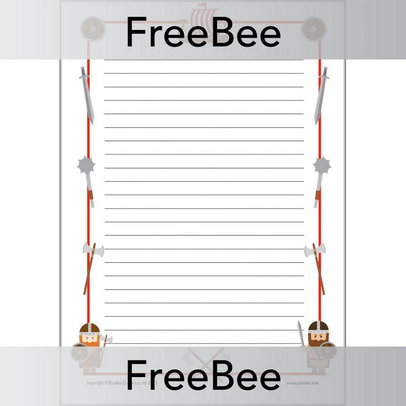 Vikings Writing Frames - Image 2