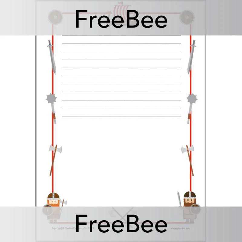 Vikings Writing Frames - Image 3