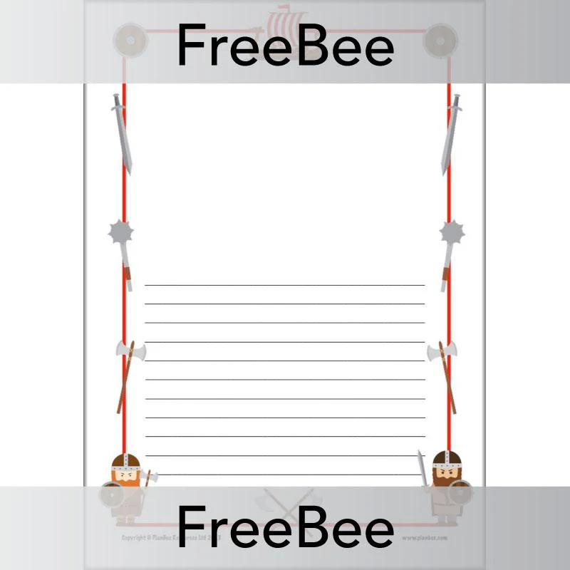Vikings Writing Frames - Image 4