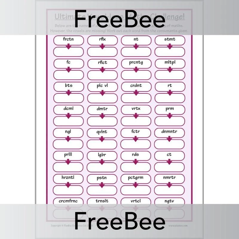 Vowel-less Maths Puzzles - Image 7