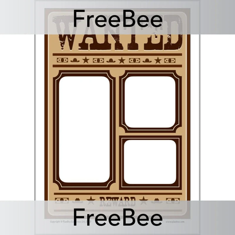 Wanted Poster Templates KS2 and KS1