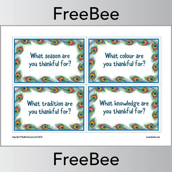 What Are You Thankful For? Discussion Cards