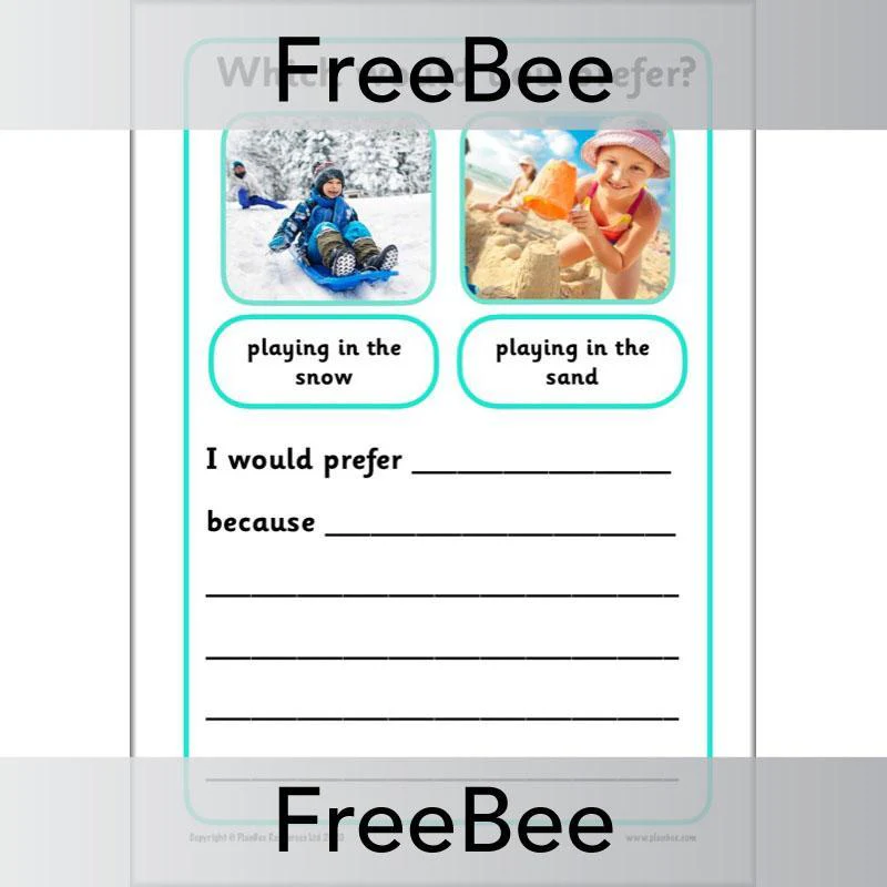 Which Would You Prefer? KS1 Writing Prompts