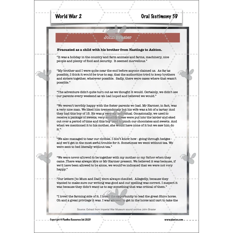 World War 2 Upper KS2 - Image 21