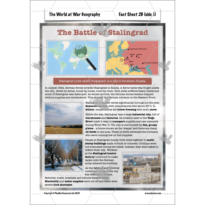 World War 2 (Upper KS2) Topic Enrichment Pack - Image 22