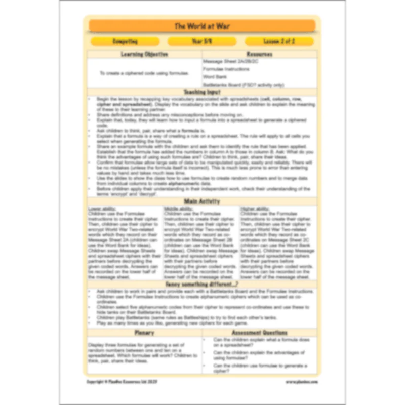 World War 2 (Upper KS2) Topic Enrichment Pack - Image 43