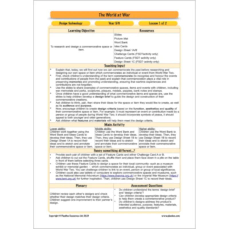 World War 2 (Upper KS2) Topic Enrichment Pack - Image 51