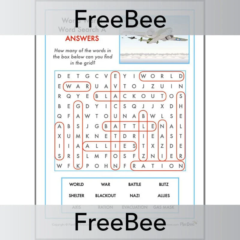World War 2 Word Search - Image 3