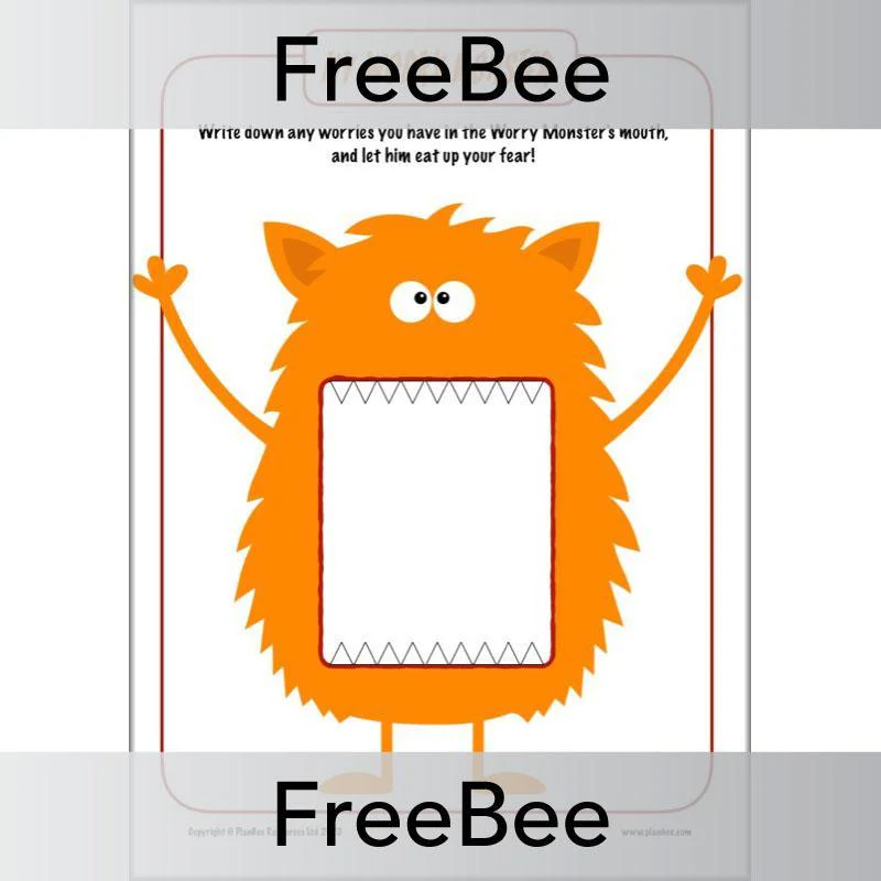 Worry Monster Activity Sheets