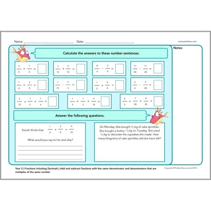 Year 5 Maths Assessment - Image 4